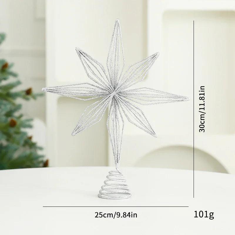 Eight Awn Star Champagne Christmas Decoration Ornaments EX-STOCK Canada