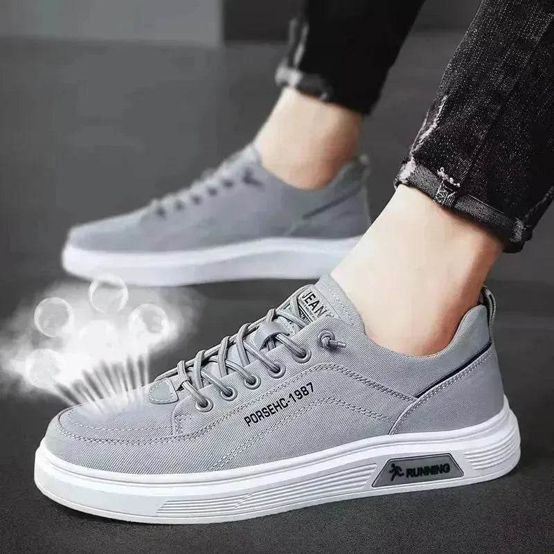 Fashion Canvas Flats Shoes Casual Versatile Breathable Walking Sports Shoes Low-top Sneakers For Men - EX-STOCK Canada