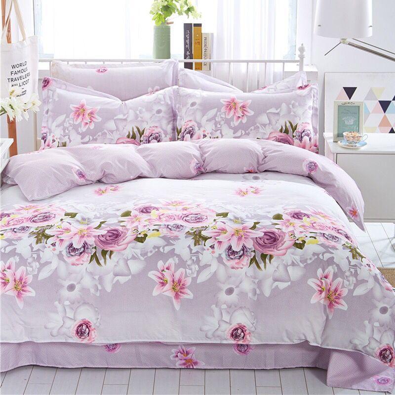 Four-piece Set Duvet Cover One-piece Single Double Thick Bed Sheet Three-piece Set EX-STOCK Canada