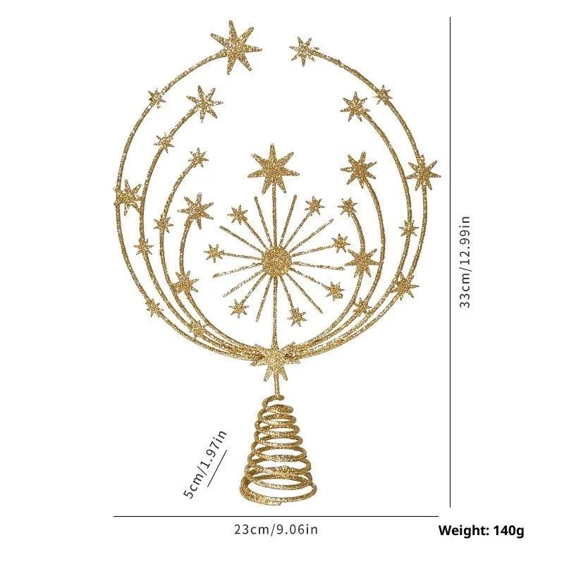Eight Awn Star Champagne Christmas Decoration Ornaments EX-STOCK Canada