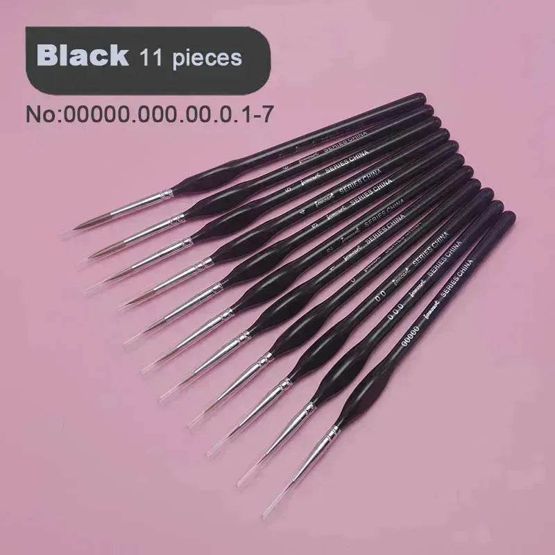 Gouache Oil Painting Watercolor Hand-painted Crochet Pen Paint Brush Miniature and Micro Detail Paint Brush, Triangular Grip Handles Art Brushes For Acrylic Painting - EX-STOCK Canada