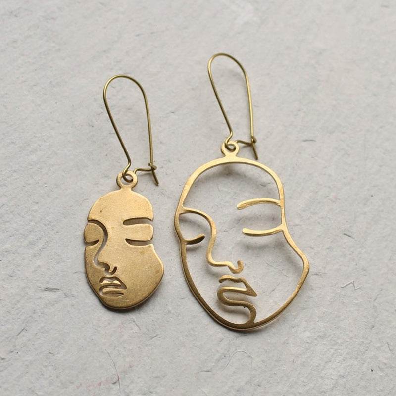 Personality Couple Earrings Fashion Alloy Jewelry - EX-STOCK Canada