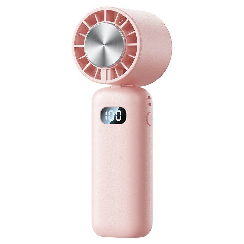 Mini Folding Digital Display Mute Refrigeration Handheld Fan - EX-STOCK Canada