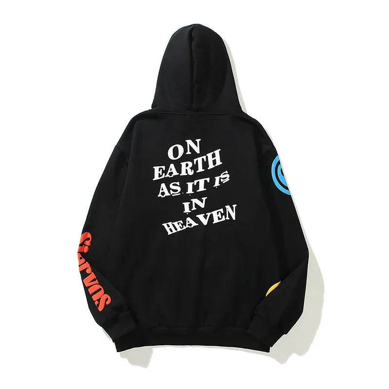 Women High Street Three-dimensional Foam Graffiti Printed Hoodie In Autumn And Winter - EX-STOCK Canada