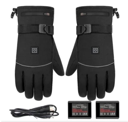 Winter Electric Heated Gloves Motorcycle Touch Screen Gloves EX-STOCK Canada