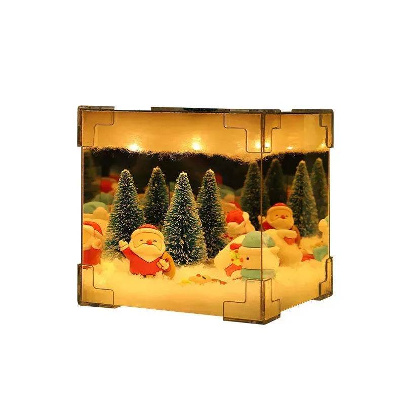 Christmas Cube Night Light Lamp Desktop Decoration Christmas gifts - EX-STOCK Canada