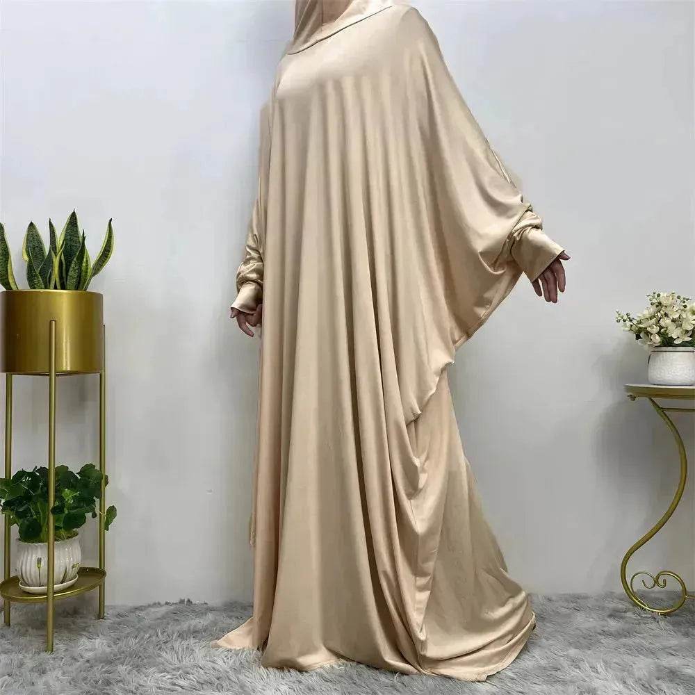Batwing Sleeve Plain Abaya for ArabArab Women Eid Jalabiya for Women Islamic Wear for Women - EX-STOCK Canada