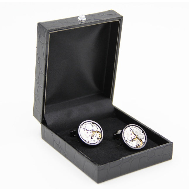 Men's Copper Movement Cufflinks – Turning French Shirt