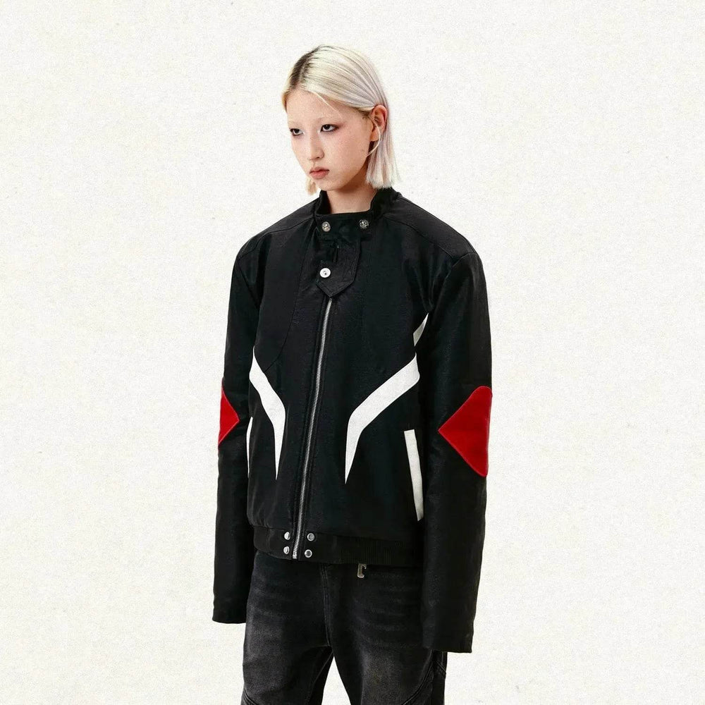 New Trendy Fashionable Zip up Leather Jacket men - EX-STOCK Canada