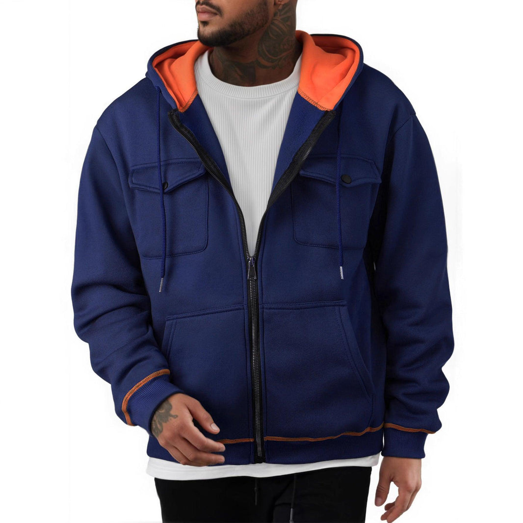 Men's Plus Size Casual Zipper Sweater EX-STOCK Canada