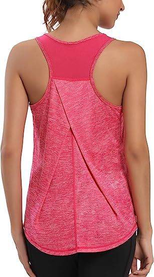 Mesh Yoga Sports Running Vest Sleeveless Workout Tank top women - EX-STOCK Canada