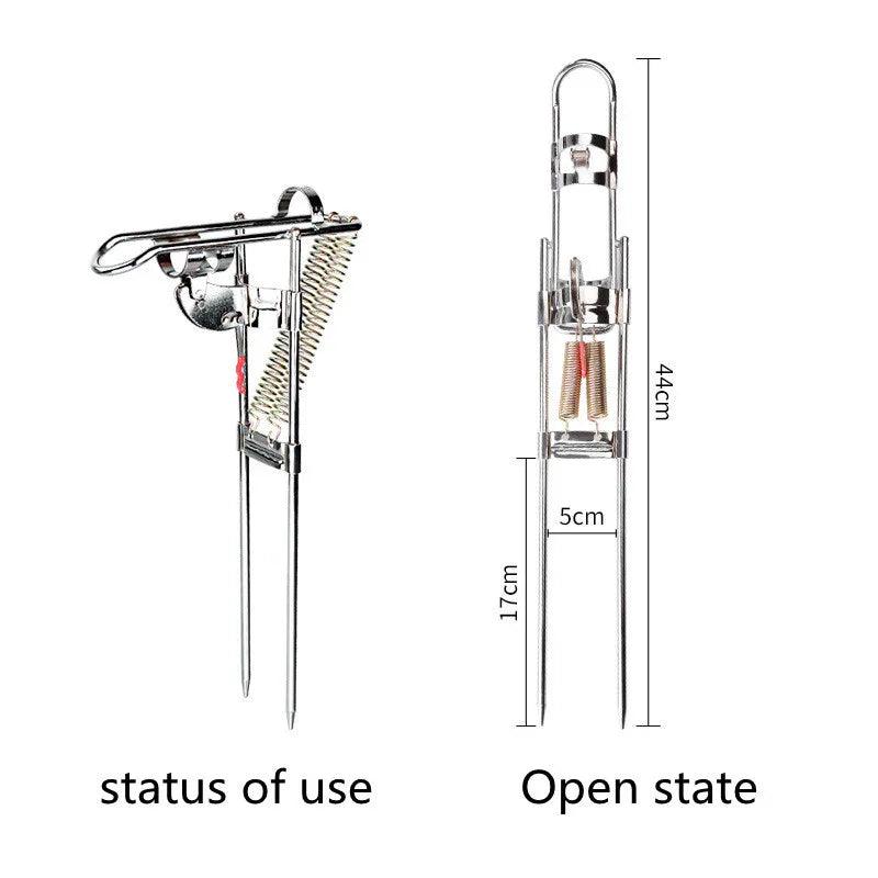 Support de canne à pêche en acier anti-rouille pour pêche à l'angle, porte-canne et accessoires de pêcheEX-STOCK Canada