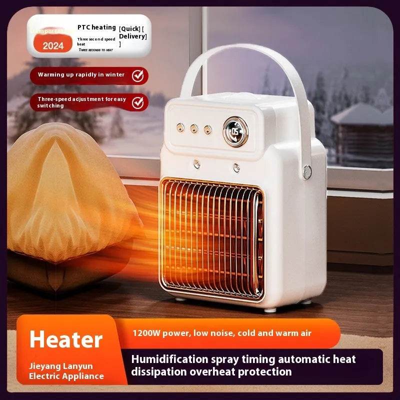 2 in 1 Indoor House Room Humidifier and Space Heater Warm Air Blower - EX-STOCK Canada