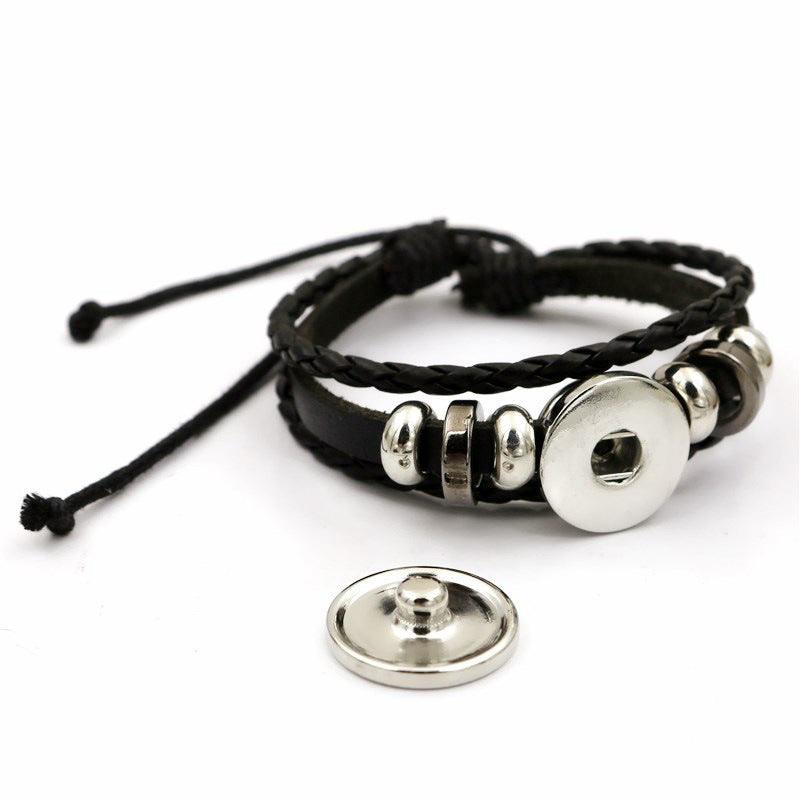 Bracelet en cuir pour couple d'amoureux du soleil et de la lune lumineux - EX-STOCK Canada