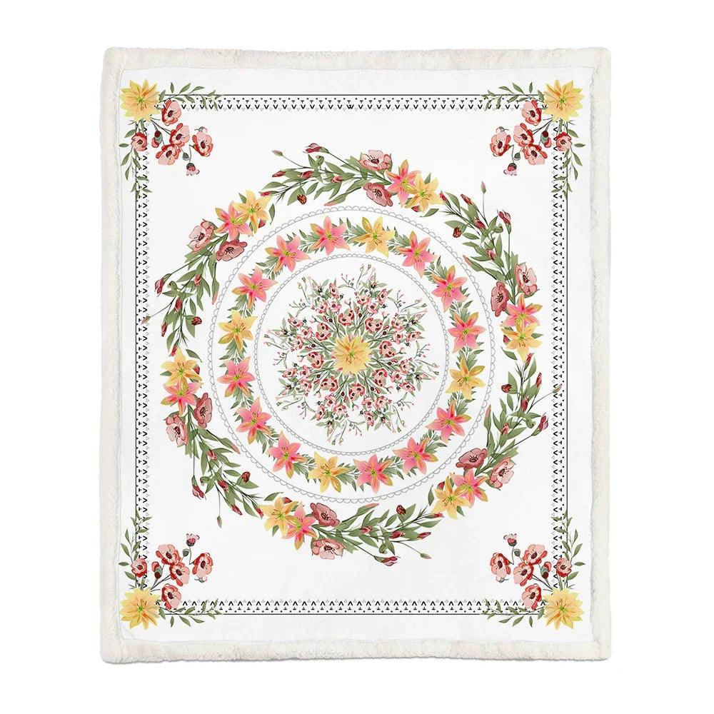 Flannel Blanket Air Conditioning Blanket Napping Blanket EX-STOCK Canada