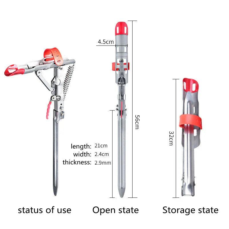 Support de canne à pêche en acier anti-rouille pour pêche à l'angle, porte-canne et accessoires de pêcheEX-STOCK Canada