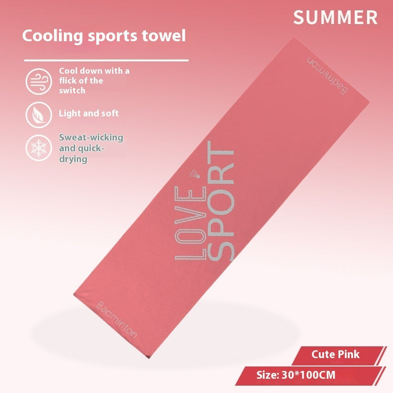 Cold Feeling Towel Outdoor Sports Sweat-absorbent Breathable Towel EX-STOCK Canada