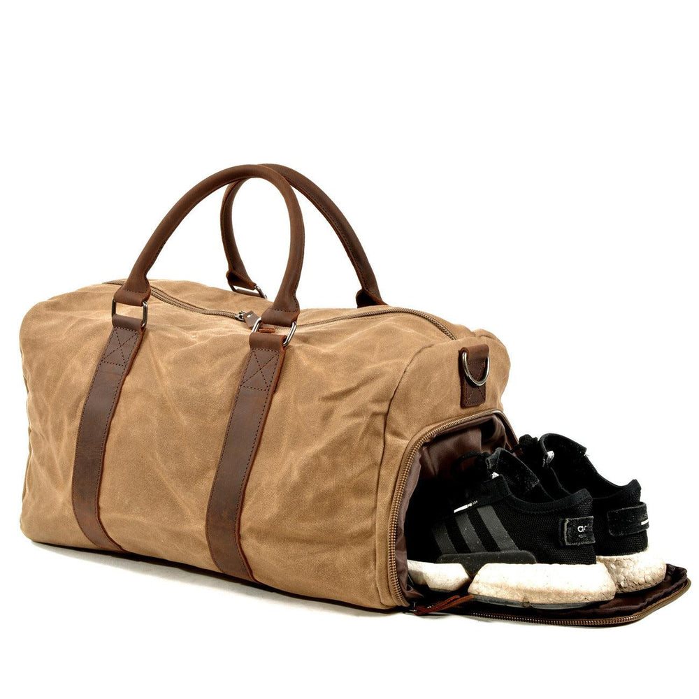 Sac de voyage pour hommes en toile grande capacité, sac de natation avec séparation sèche-humide, portable à une épaule | EX-STOCK Canada