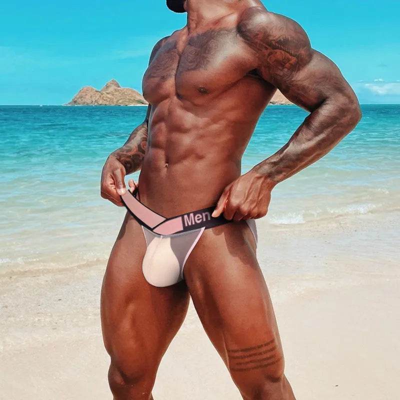 Men's Thin Ice Silk Transparent High Fork Briefs - EX-STOCK Canada