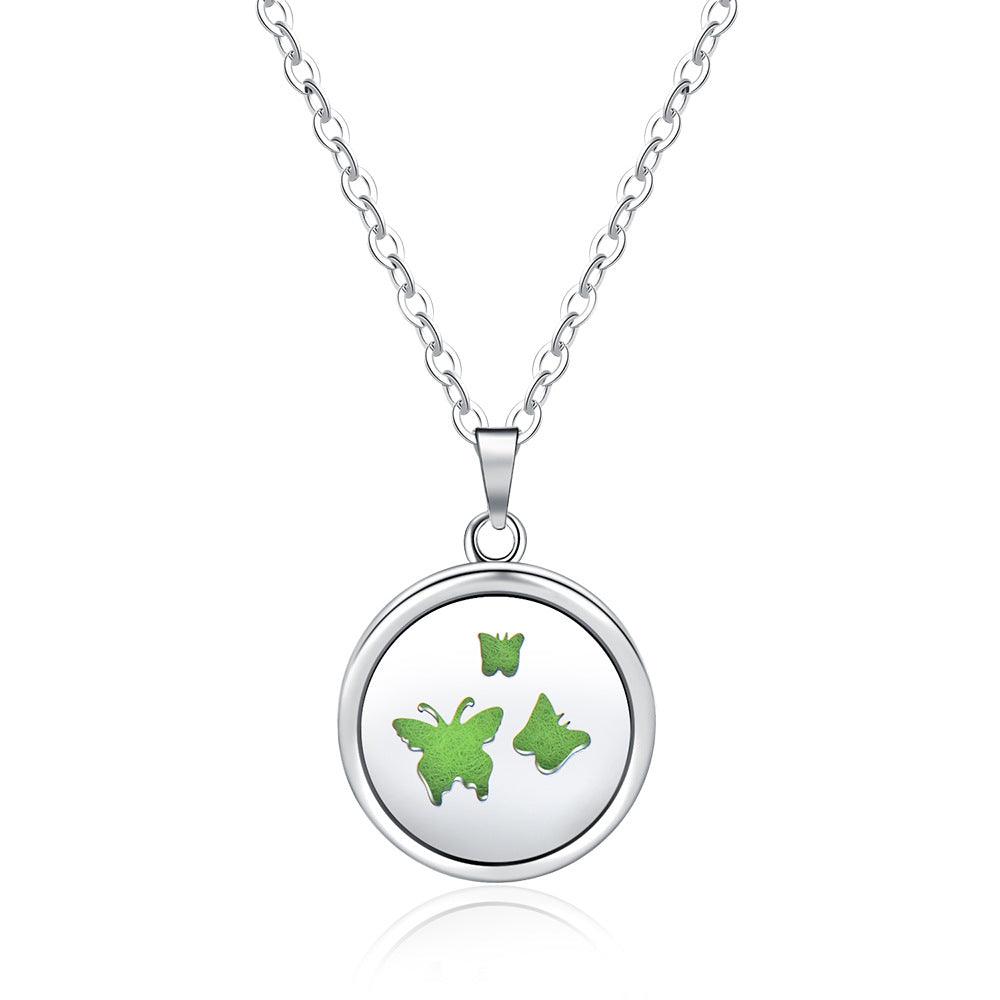 Collier Boîte à Parfum Ronde Creuse Ouverte - EX-STOCK Canada