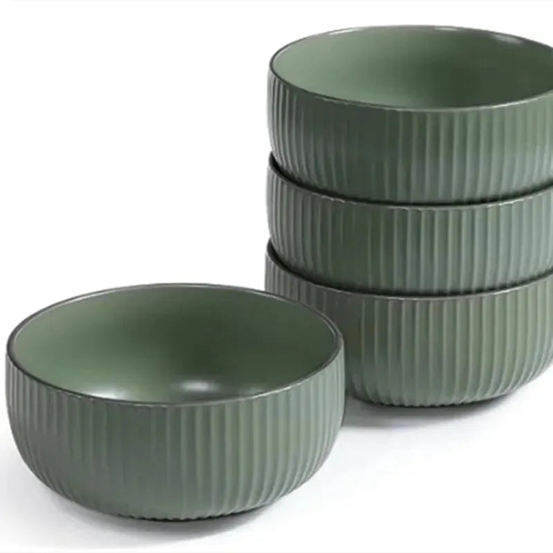 Ceramic Bowls For Kitchen, 46oz Bowl Set Of 4 For Cereal, Salad, Pasta, Soup, Dessert, Serving Dishwasher, Microwave And Oven Safe - EX-STOCK CANADA