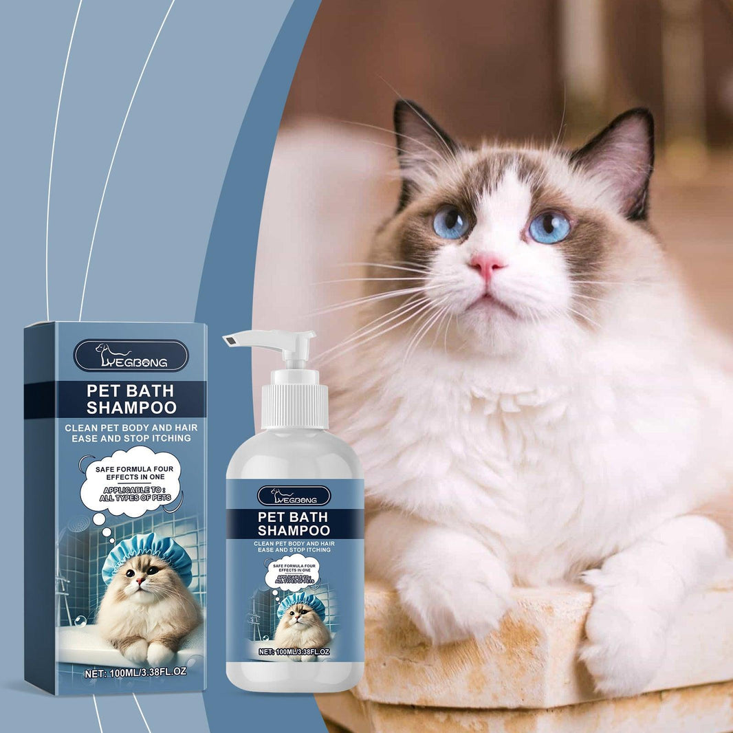 Gel Douche Nettoyant et Hydratant pour Chats et Chiens, Shampooing Doux Nourrissant