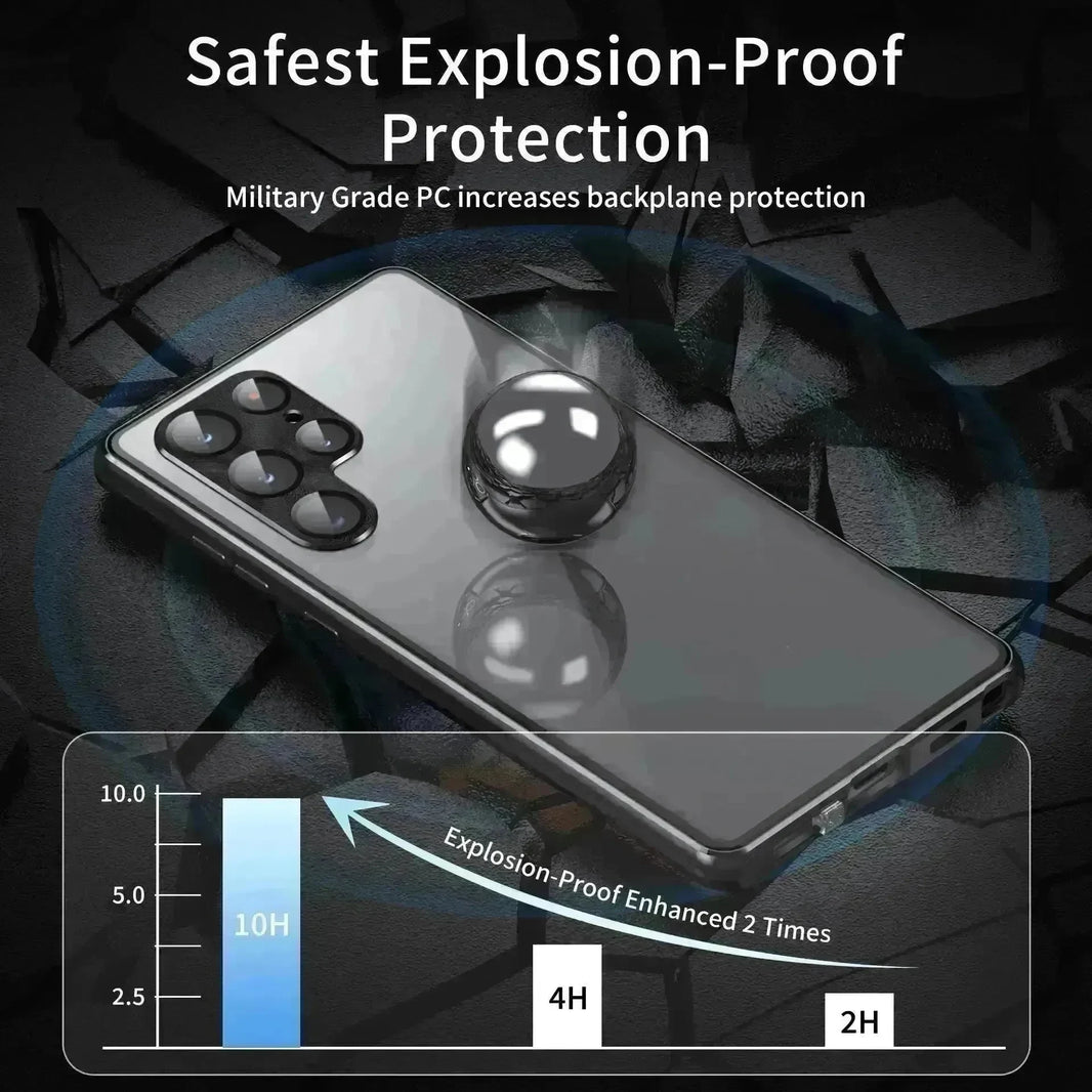 Suitable For Goggles Metal Phone Case Peep-proof Magnetic King Magnetic Phone Case - EX-STOCK CANADA