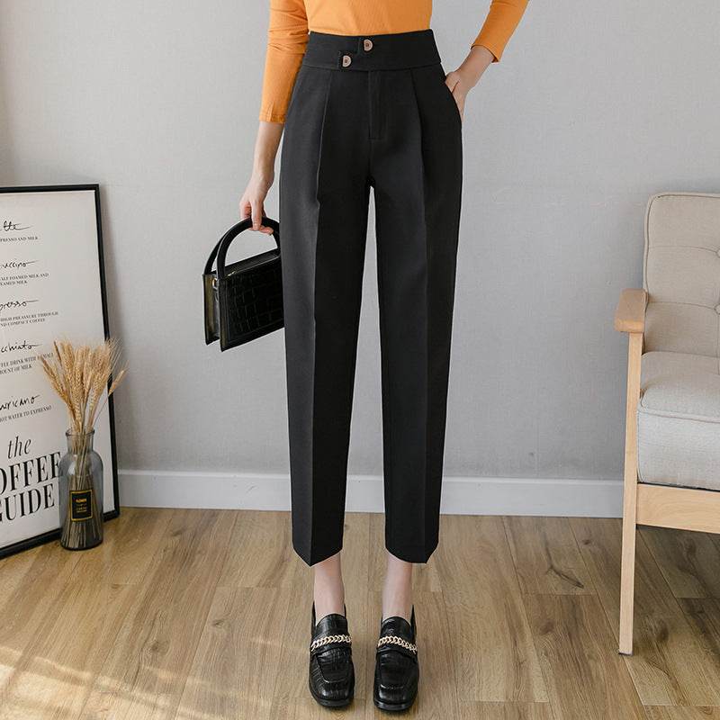 Tapered Trousers Women's Slim Harem Suit Trousers - EX-STOCK Canada