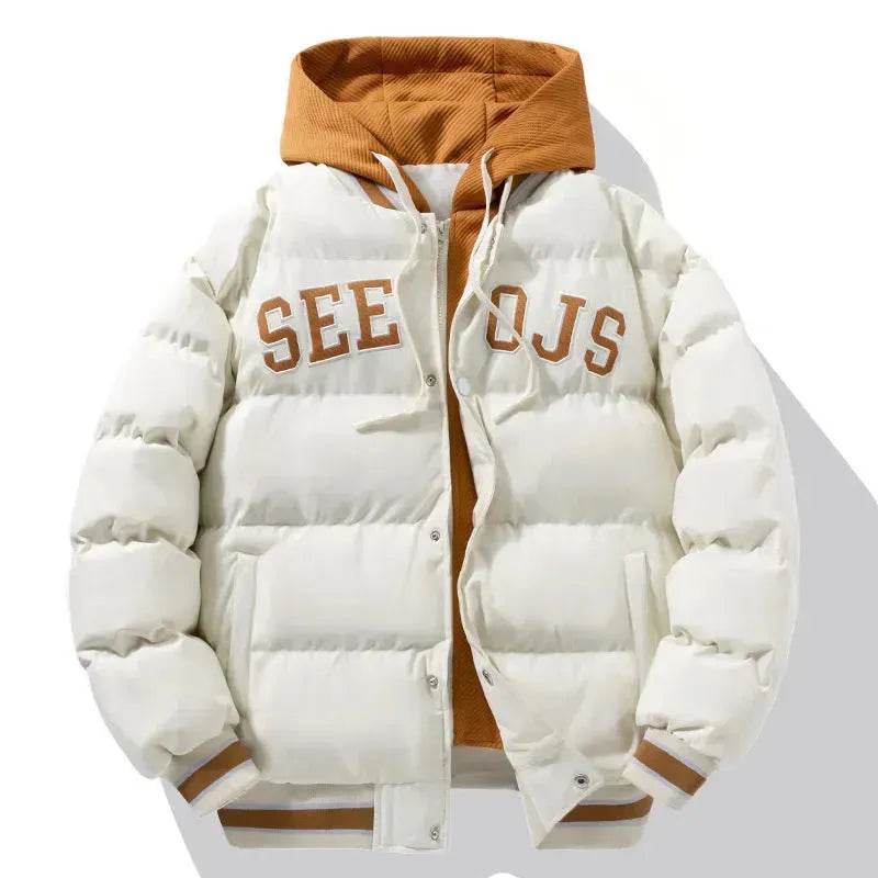 Teens Hooded Cotton Winter Coat American School Boys Sports Jackets - EX-STOCK Canada