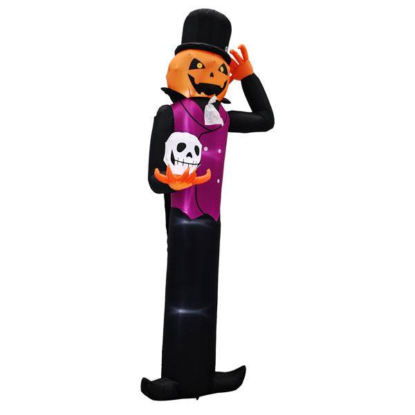 12ft Caped Pumpkin Man, Halloween Inflatable Decoration 12V - EX-STOCK Canada