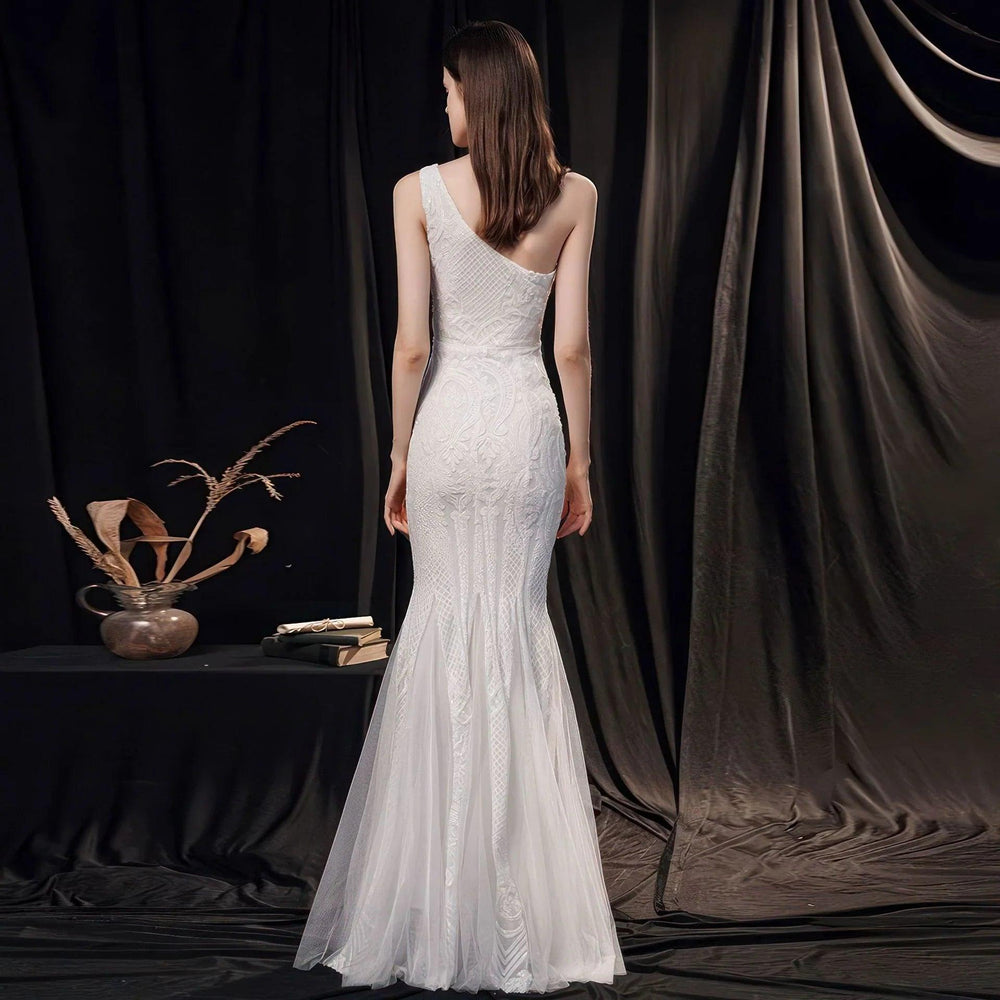 Women's High-end Entry Lux Elegant Socialite Dinner Party Sexy Long Slimming Fishtail Dress EX-STOCK Canada
