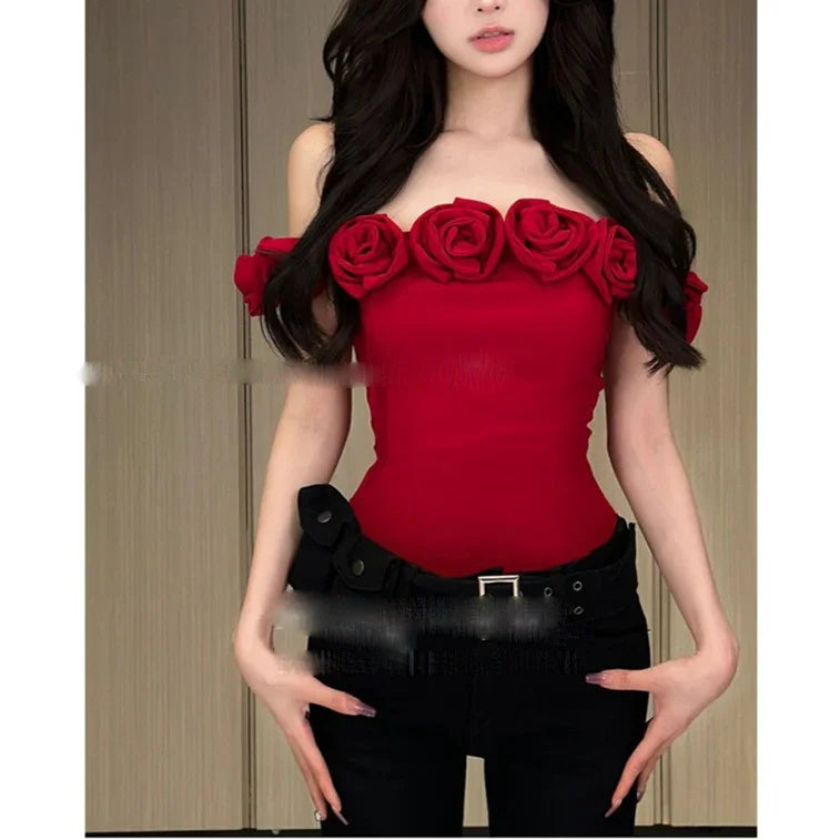 Women's Fashion Short Bandeau Sling Top EX-STOCK Canada