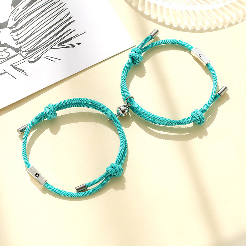 Alloy Sun And Moon Couple Bracelets A Pair - EX-STOCK Canada