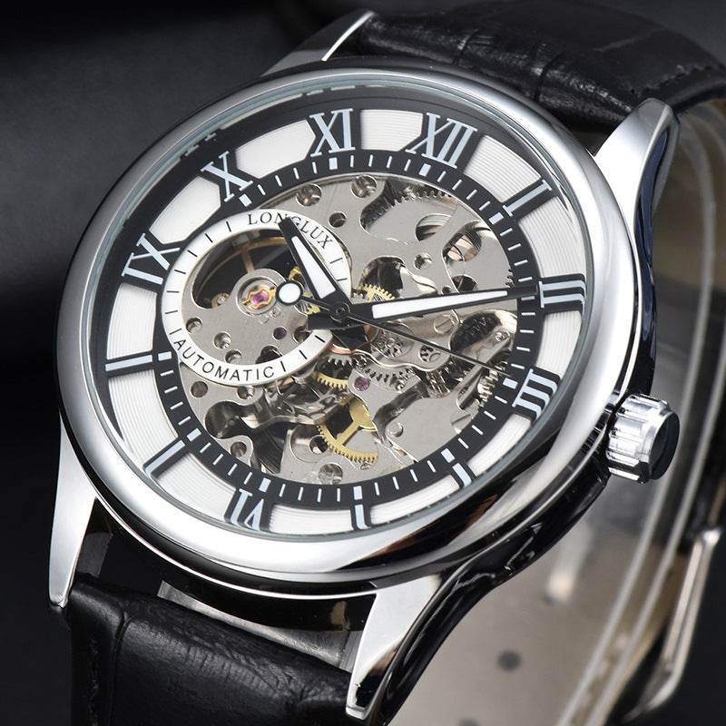 Men's Mechanical Watch Roman Scale Waterproof Fashion Business - EX-STOCK Canada