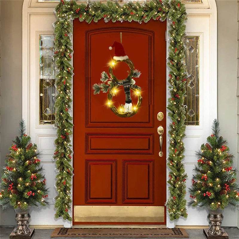 Christmas Decorations Christmas Lights Decoration Vine Circle - EX-STOCK Canada