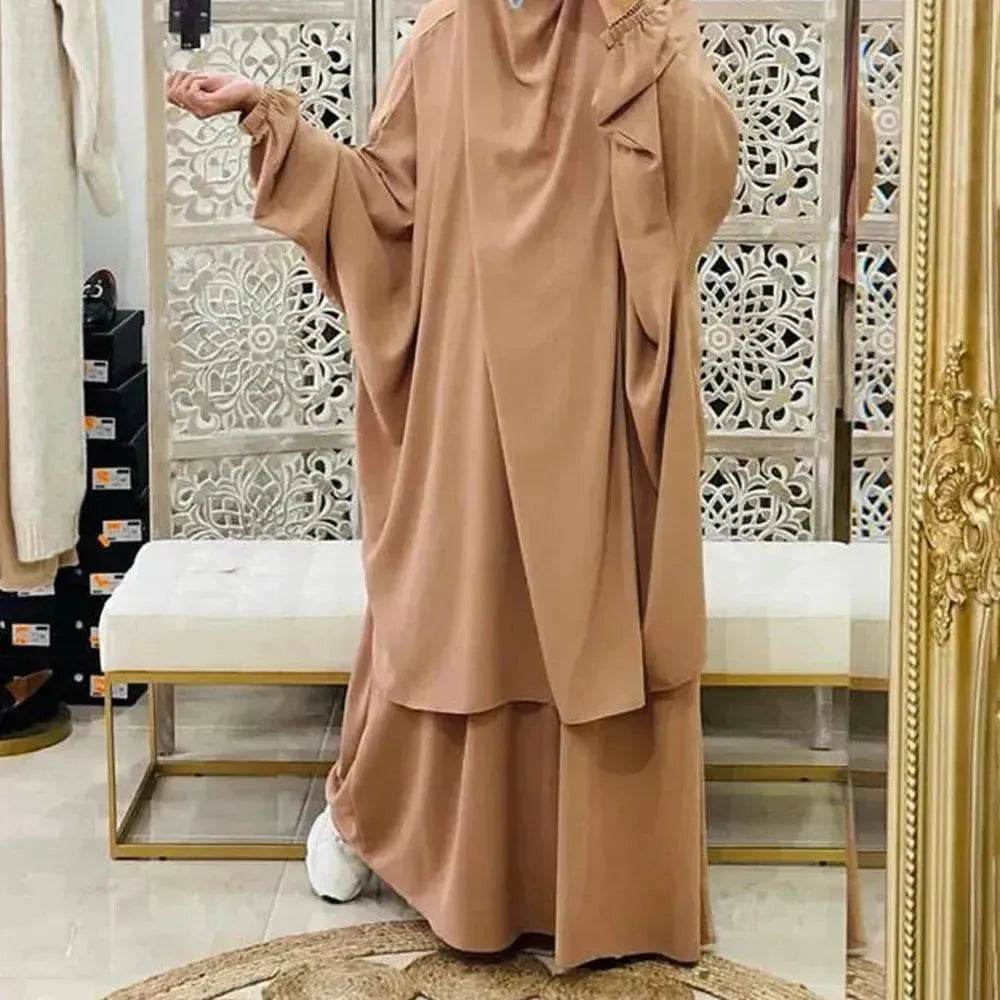 Casual Plain Umrah and Haji Abaya Robe Dress for ArabArab Middle East Women - EX-STOCK Canada