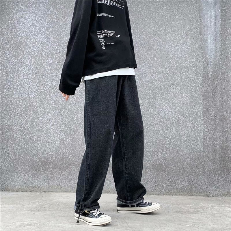 Straight Loose Autumn All-matching Draping Mop Pants EX-STOCK Canada