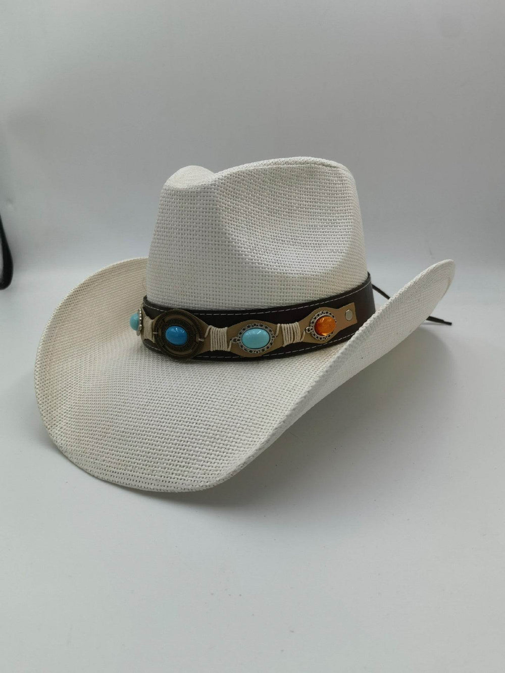 Summer Outdoor Ethnic Style Felt and Straw Cowboy Hat - EX-STOCK Canada