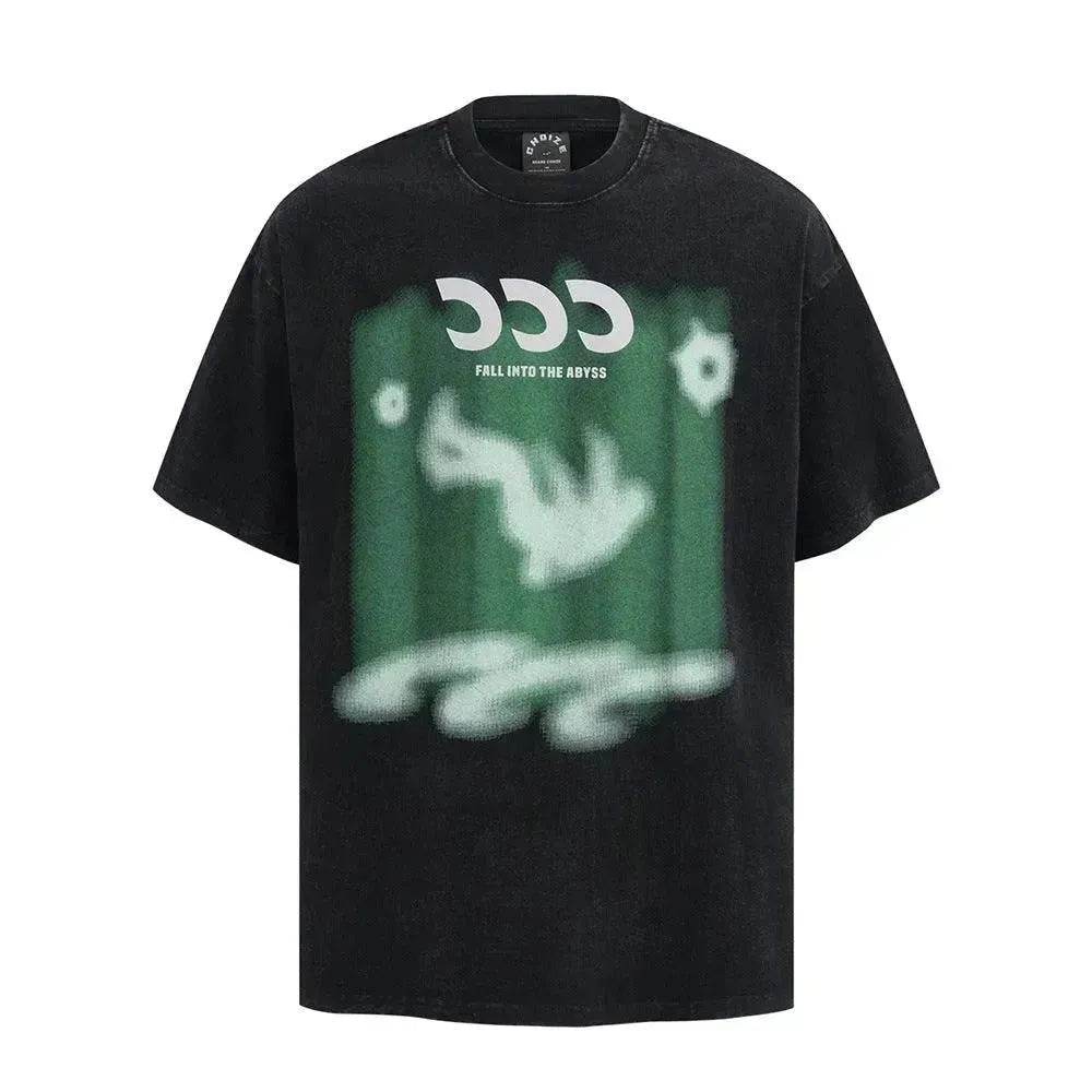 Abstract Pattern Printing Wash Short Sleeve - EX-STOCK Canada