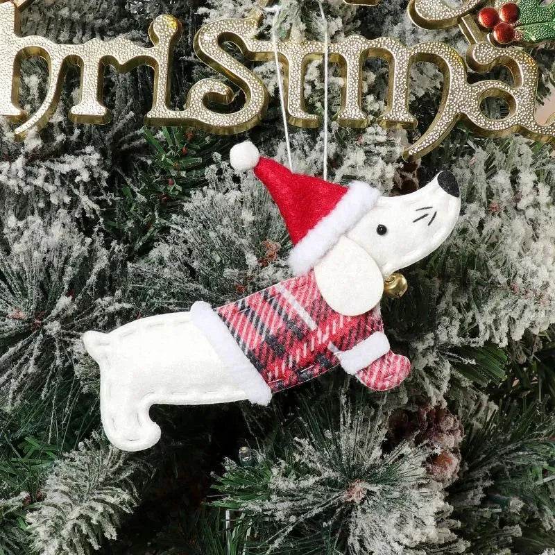 Christmas Decorations Dressing Sausage Dog Small Pendant - EX-STOCK Canada