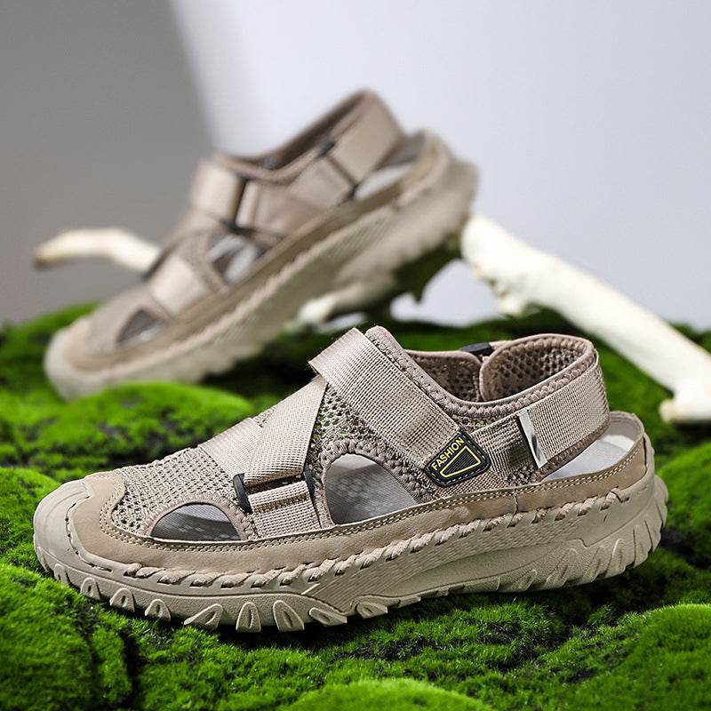 Summer Men's Hollow Mesh Surface Breathable Trendy Casual Shoes All-matching Sandals EX-STOCK CANADA