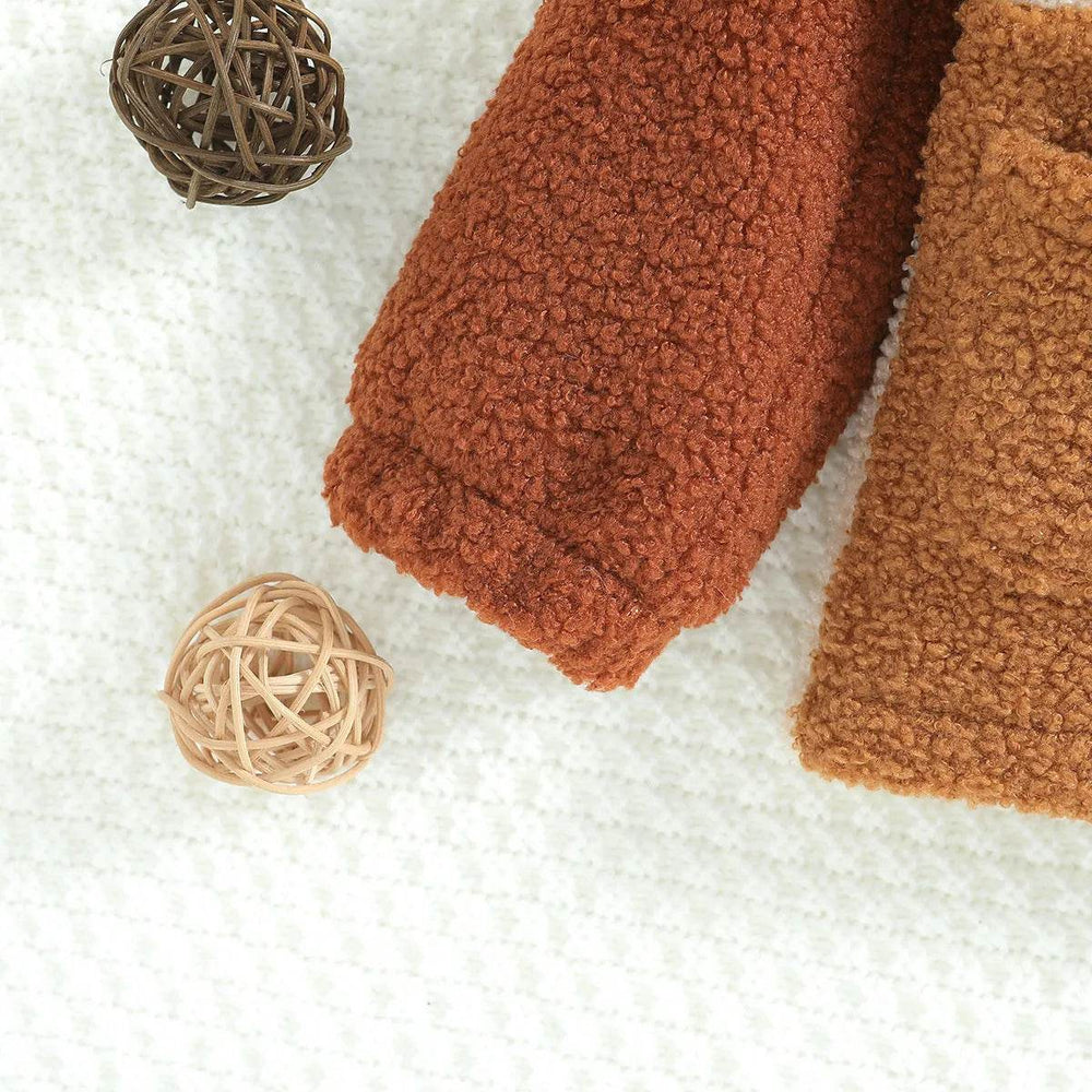 Children's New Zipper Cute Polar Sherpa Fleece Winter Jacket Kids - EX-STOCK Canada