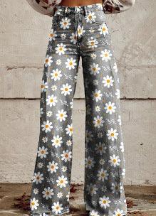 Pantalon décontracté en jean pour femmes grande taille européen et américain