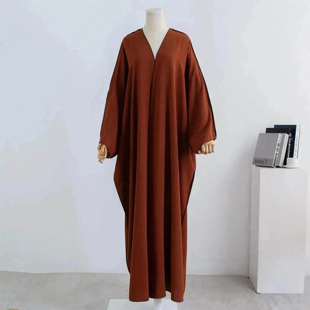 Acrylic Casual Cardigan Plus Size Robe Abaya Dress for Arab Dubai Turkey Middle East Women - EX-STOCK Canada