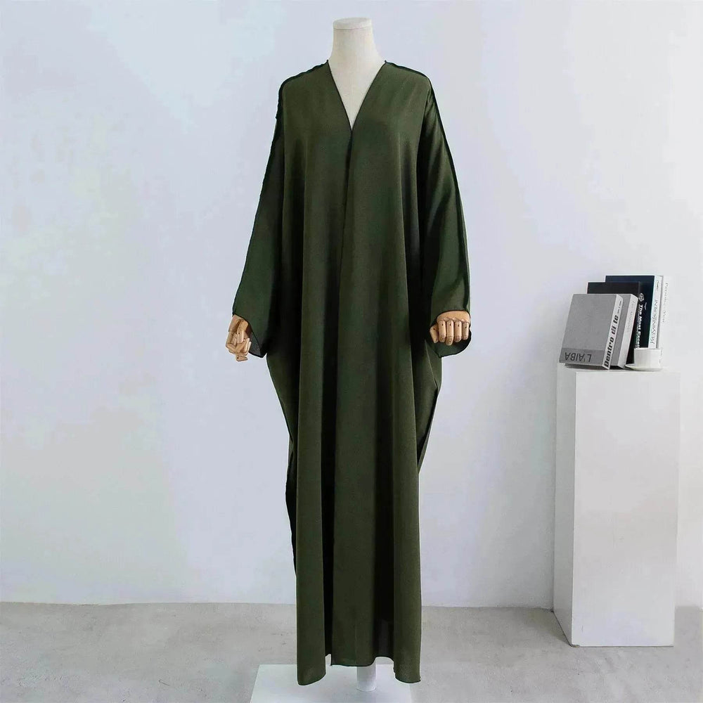 Acrylic Casual Cardigan Plus Size Robe Abaya Dress for Arab Dubai Turkey Middle East Women - EX-STOCK Canada