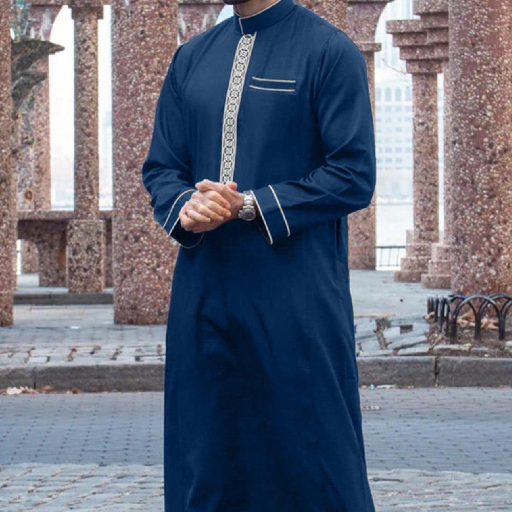 رِداء عرقي كاجوال بأكمام طويلة مطرّز للشرق الأوسط المسلم - EX-STOCK Canada