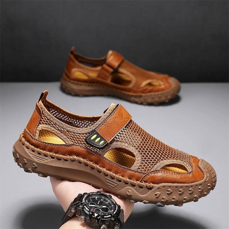 Summer Outdoor Casual Hollow Mesh Surface Breathable Men's Sandals EX-STOCK CANADA