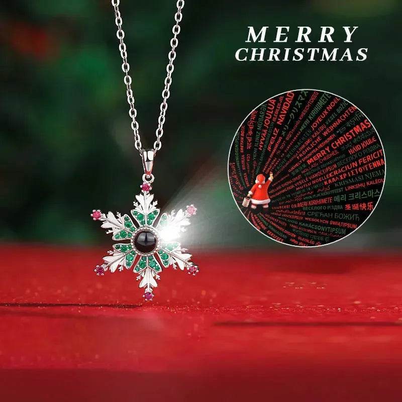 Snowflakes Christmas Necklace gift for women - EX-STOCK Canada