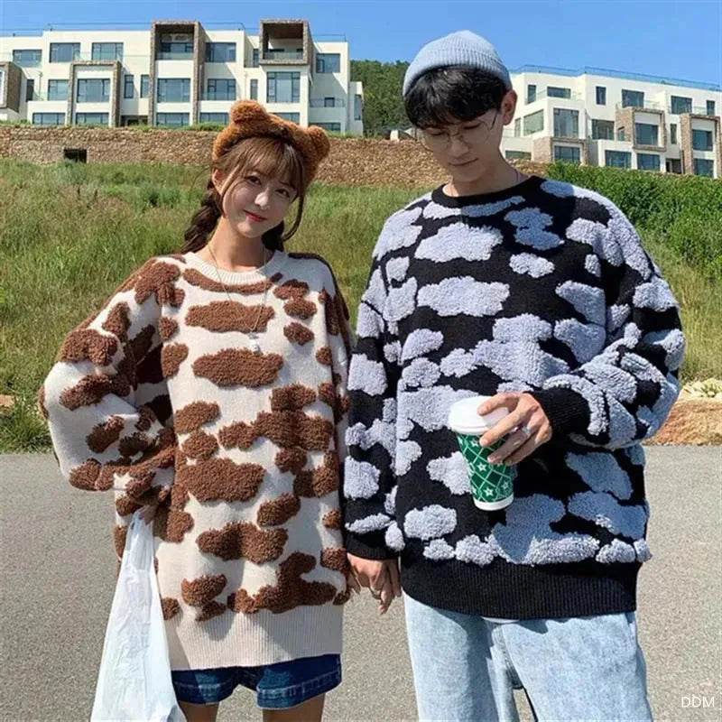 New Trend Autumn Winter Unisex Oversized Woolen Plush Pullover Sweater - EX-STOCK Canada