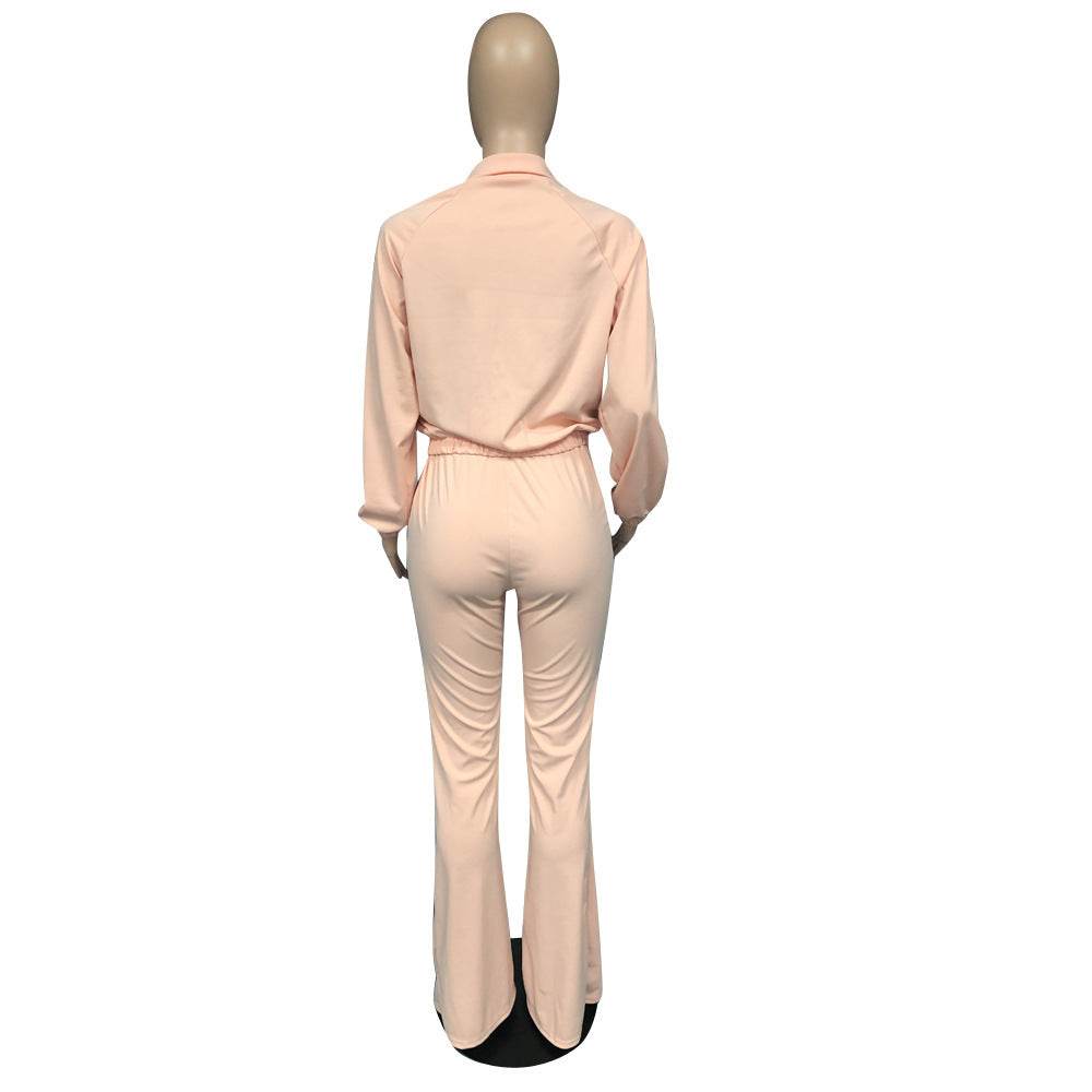 Women 2pcs Long sleeve Wide leg Pant set - EX-STOCK Canada